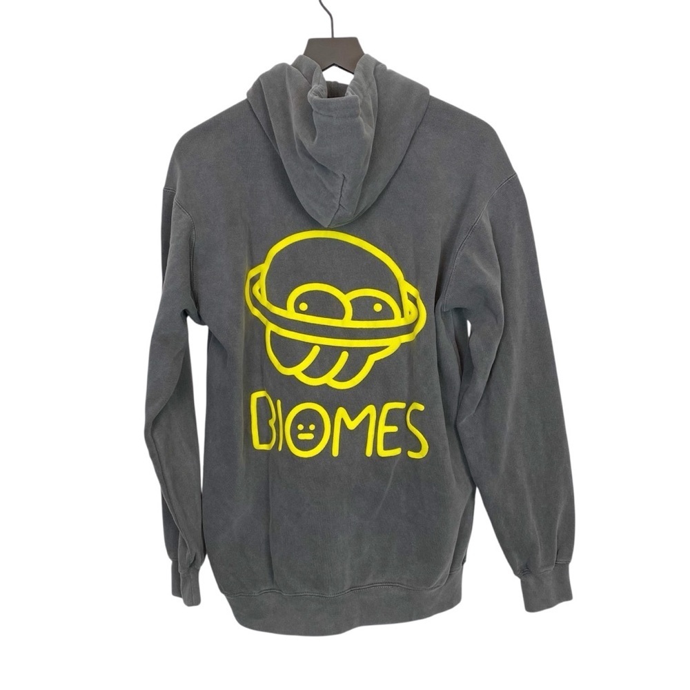 3Landers Biomes Gray Hoodie Sweatshirt Medium - Picture 3 of 4